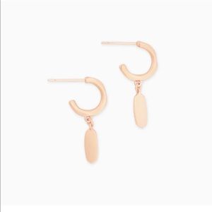 Kendra Scott Fern Huggies- Rose Gold